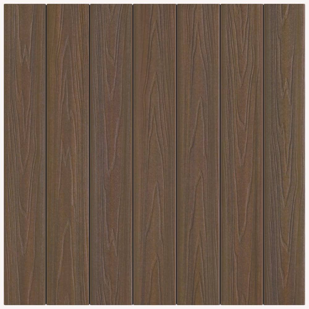 Fiberon ArmorGuard Forest Brown Composite Decking Board 8 ft.