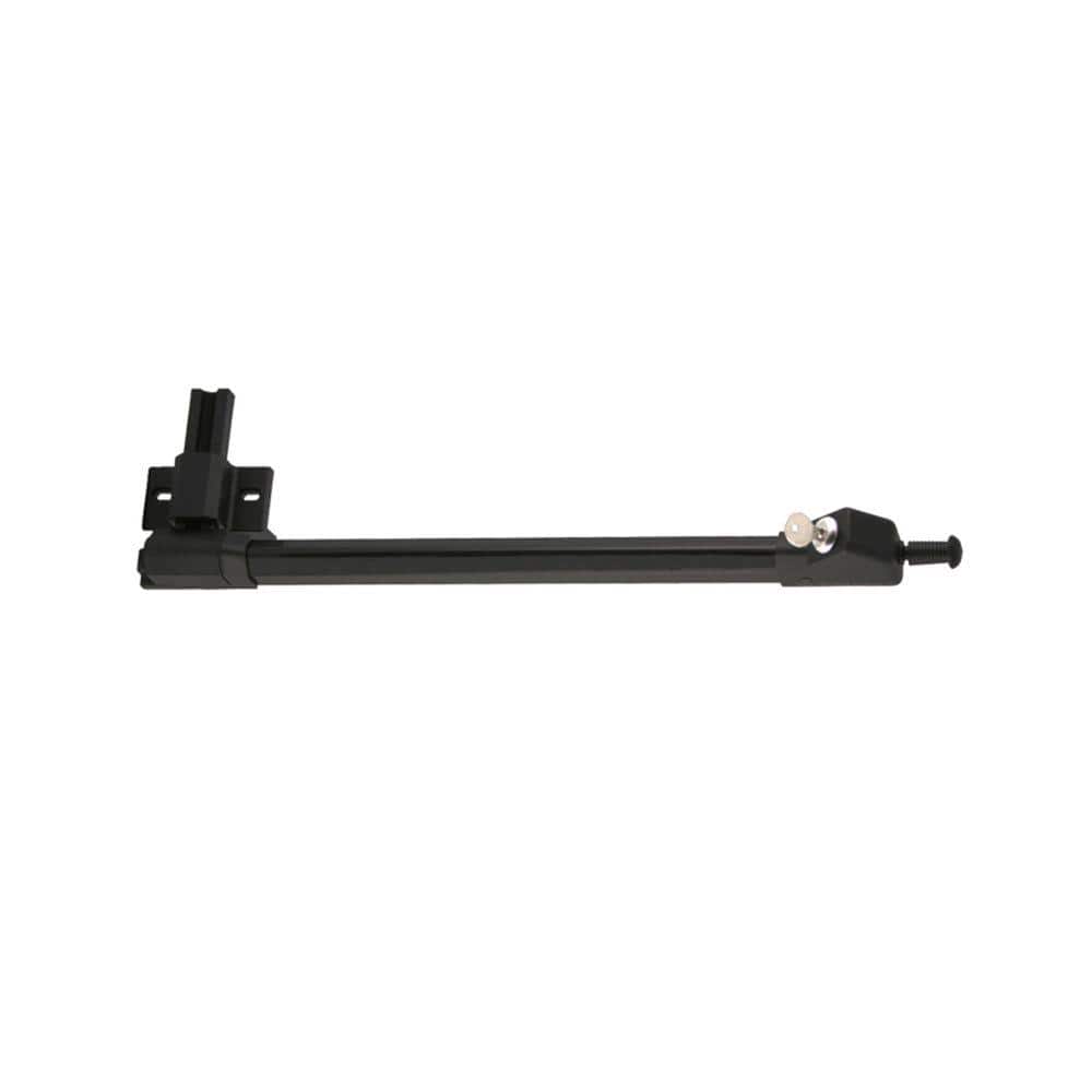 FORGERIGHT 10 in. Black Aluminum Fence Magnetic Protector Gate Latch