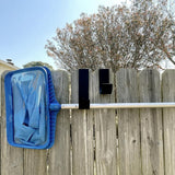 FORGERIGHT 3/4 in.to 1-1/8 in. Aluminum Fence Hook Set, Black