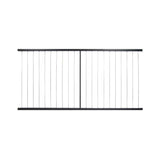 FORTRESS Fe26 Vertical Cable Rail 40 in. x 6 ft. Black Sand Steel Railing Level Panel