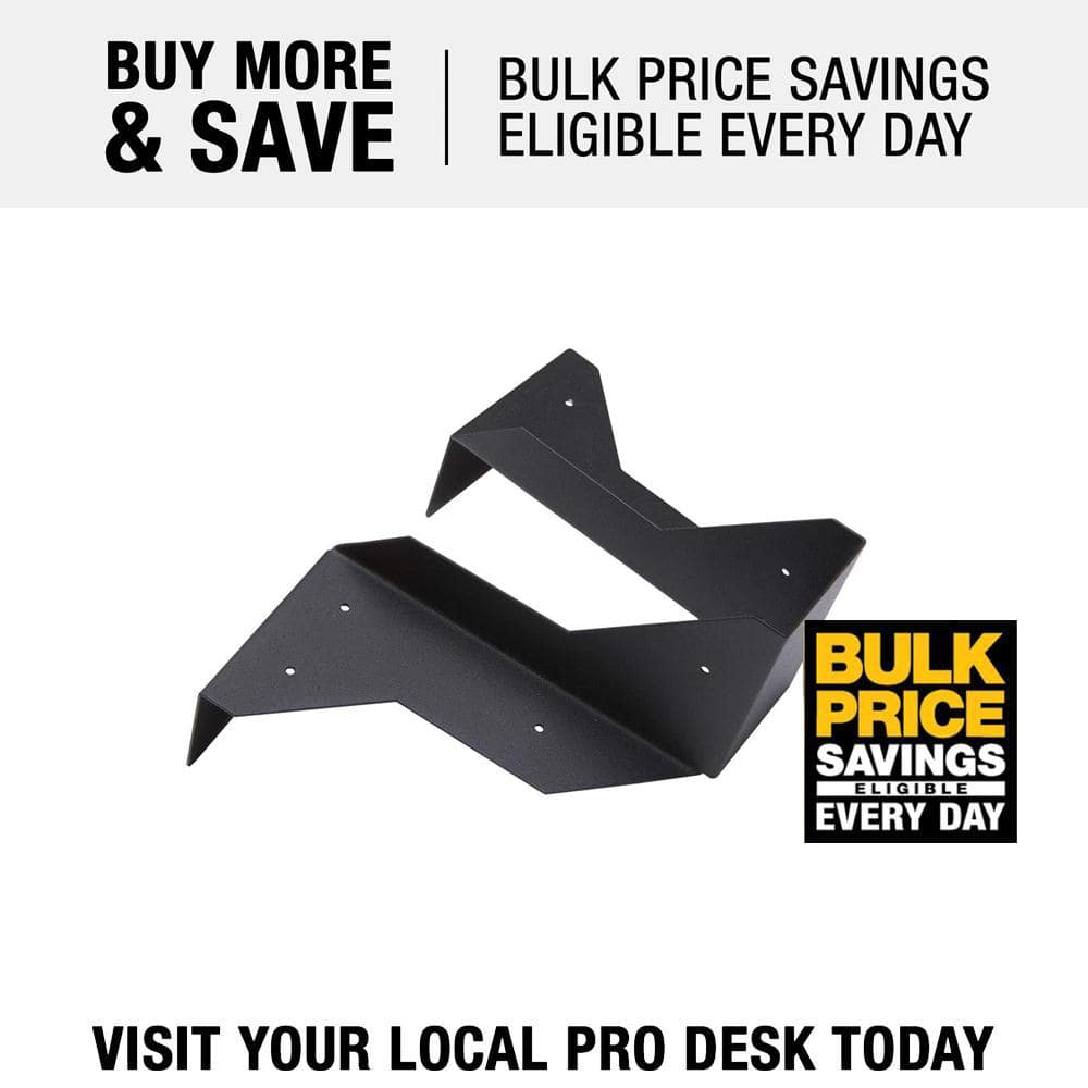 FORTRESS Evolution Steel Black Deck Framing Single Hanger Bracket