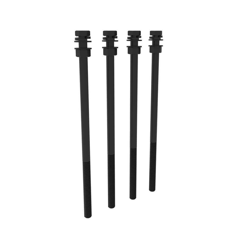 FORTRESS 9 in. Evolution Steel Black Deck Framing Bolt Kit