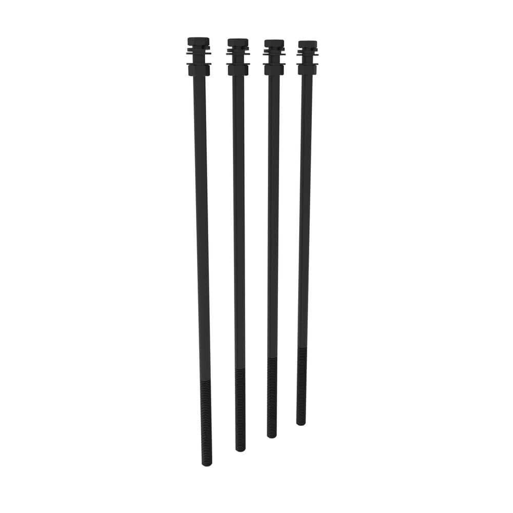 FORTRESS 14 in. Evolution Steel Black Deck Framing Bolt Kit