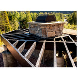 FORTRESS 5.5 in. Evolution Steel Black Deck Framing Double Beam to Post Bracket