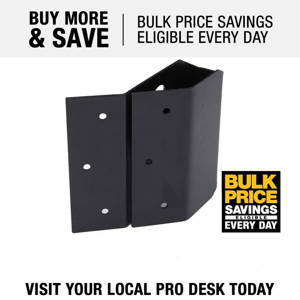 FORTRESS Evolution Steel Black Deck Framing 45-Degree Bracket