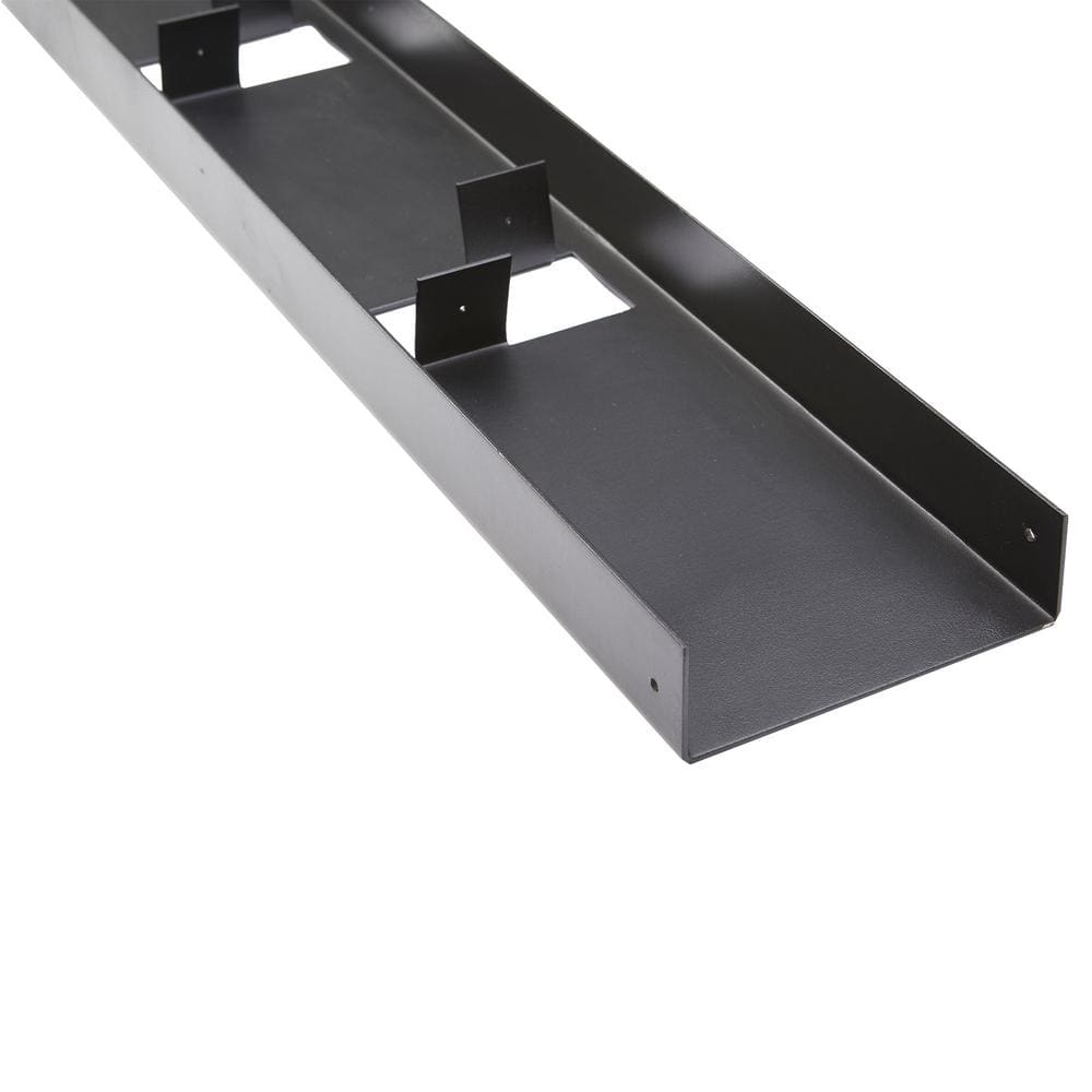 FORTRESS Evolution Steel Black Deck Framing 2 in. x 6 in x 8 ft. U-Rim Joist 12 in. O.C.