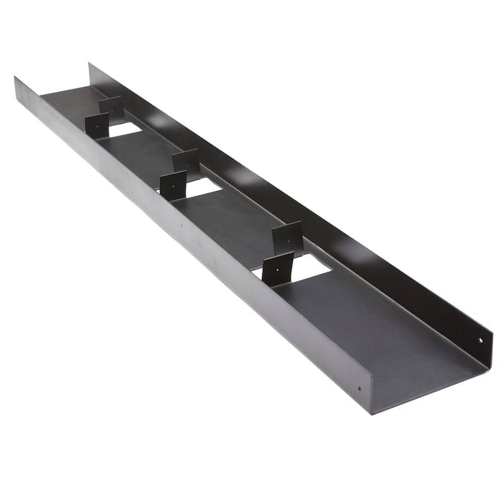 FORTRESS Evolution Steel Black Deck Framing 2 in. x 6 in x 8 ft. U-Rim Joist 12 in. O.C.