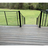 FORTRESS Fe26 2 in. x 55.5 in. Bronze Steel Railing Post for Stairs