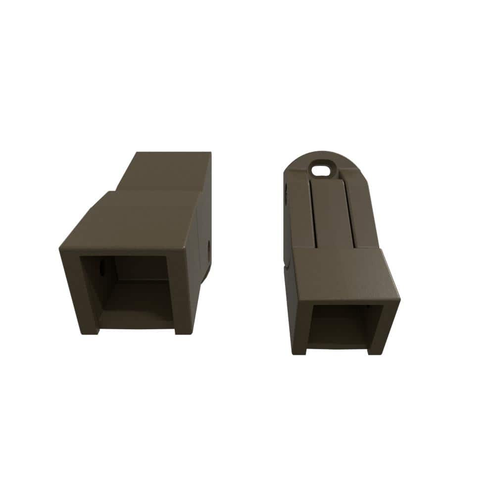 FORTRESS Fe26 1-in Bronze Steel Simplified Stair Bracket (4-Pack)