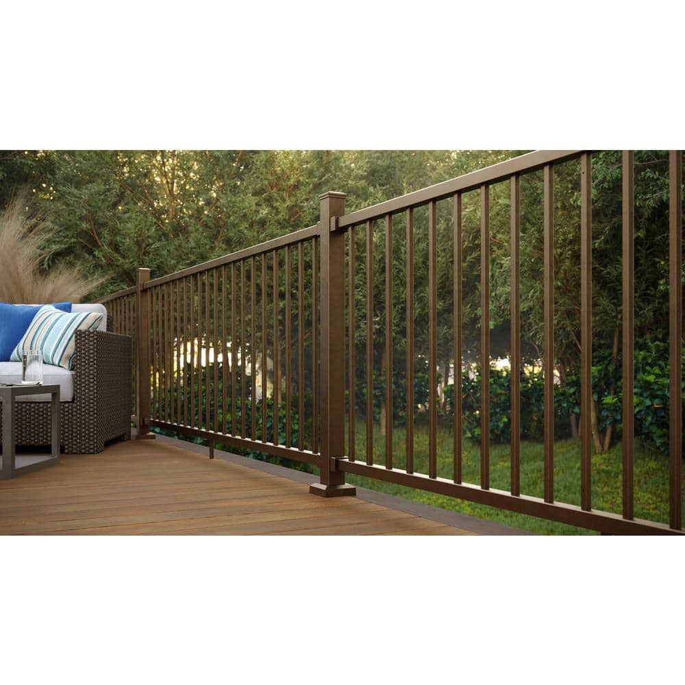 FORTRESS Inspire Railing Aluminum Brown Cap Rail Clips (Box of 4)
