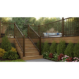 FORTRESS Inspire Railing Aluminum Brown Adjustable I-Support
