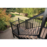 FORTRESS Al13 Home Rail 1 in. H x 1 in. W Black Sand Low Profile Stair Bracket (Bag Of 4)