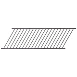 FORTRESS Fe26 40 in. H x 6 ft. W Black Steel Ajustable Railing Stair Panel
