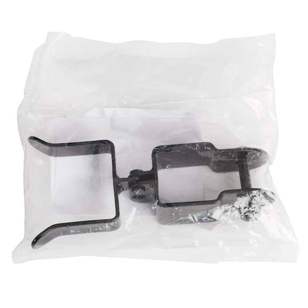 FORTRESS Versai 1.5 in. x 2 in. Gloss Black Steel Gate Fork Latch