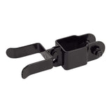 FORTRESS Versai 1.5 in. x 2 in. Gloss Black Steel Gate Fork Latch