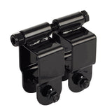 FORTRESS Versai 1.5 in. Black Steel Gate Fence Hinge Gate (2-Pack )