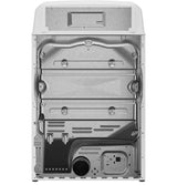 GE 7.2-cu ft Reversible Side Swing Door Gas Dryer (White)