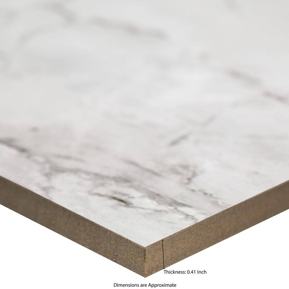 MSI Franrivers Gray Onyx 24 in. W x 48 in. L Polished Porcelain Floor and Wall Tile (16 sq. ft./Case)