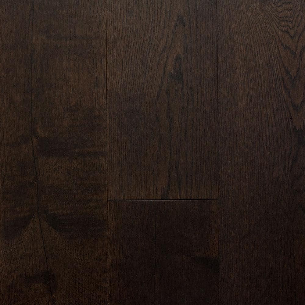Blue Ridge Hardwood Flooring Castlebury French Roast Eurosawn White Oak 3/4 in. T x 4 in. W Wire Brushed Solid Hardwood Flooring (16 sq. ft./Case)