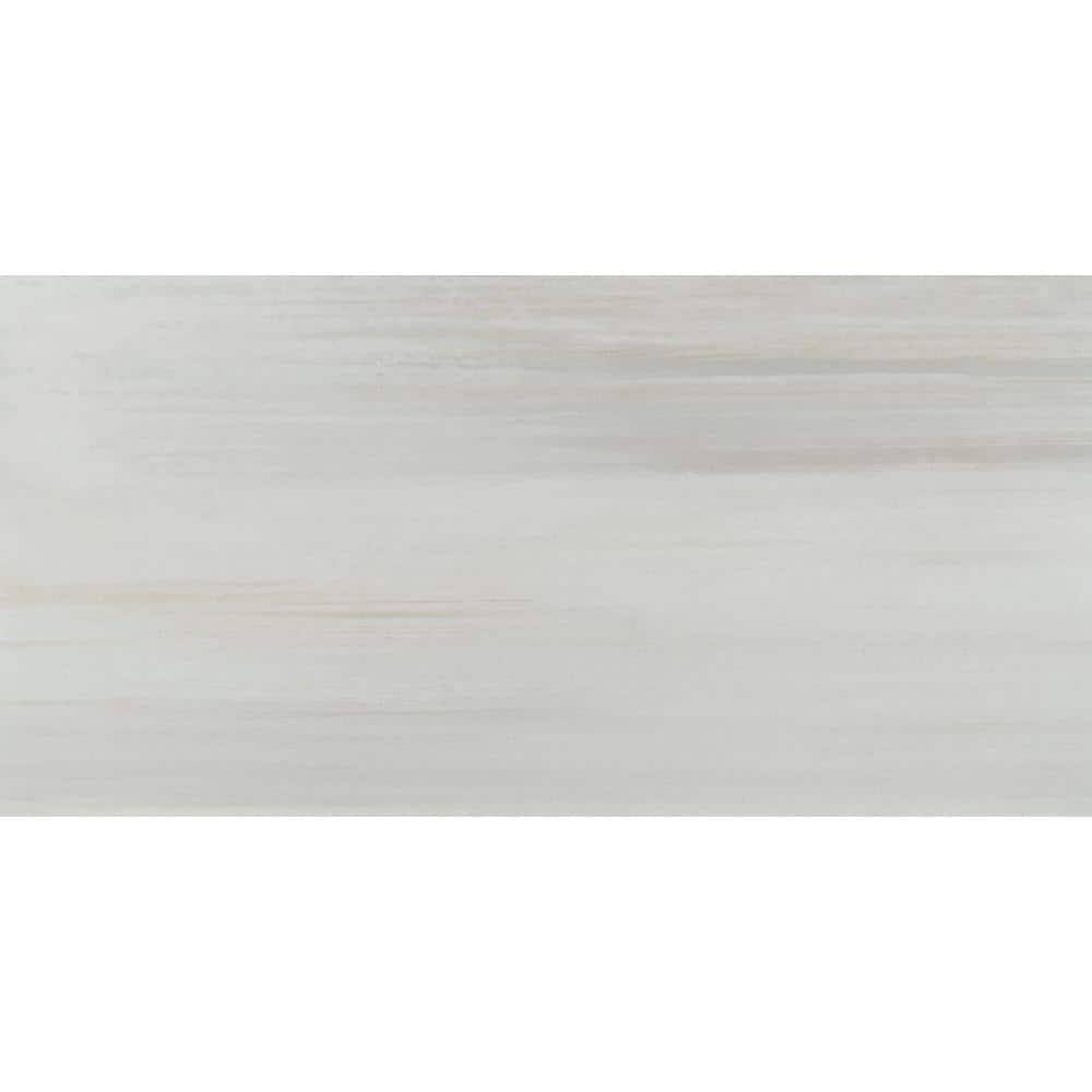MSI Fresco Blanco 12 in. x 24 in. Matte Porcelain Stone Look Floor and Wall Tile (12 sq. ft./Case)