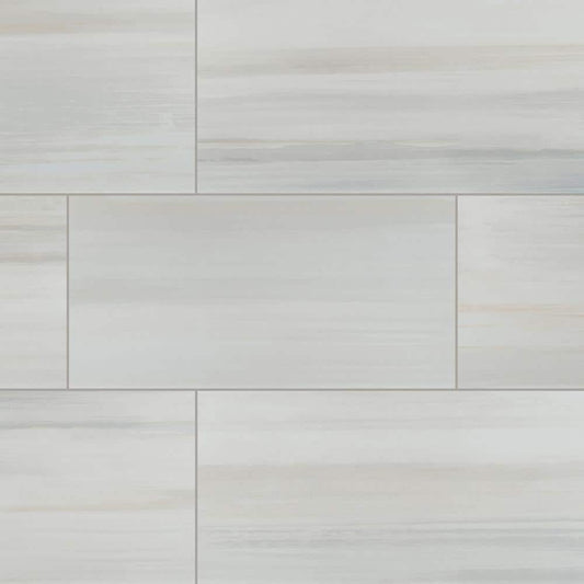 MSI Fresco Blanco 12 in. x 24 in. Matte Porcelain Stone Look Floor and Wall Tile (12 sq. ft./Case)