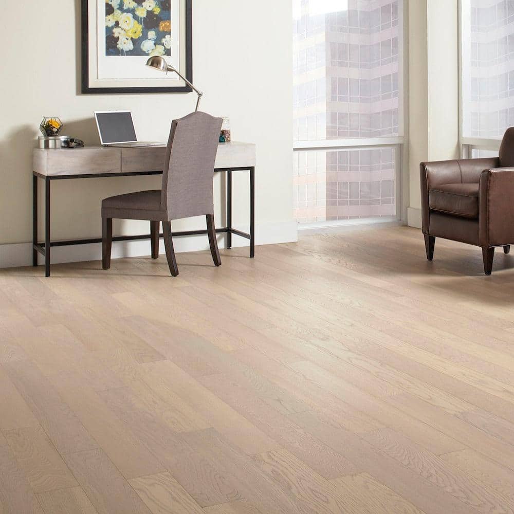 HOMELEGEND Frost White Oak 3/8 in. T x 5 in. W Wire Brushed Engineered Hardwood Flooring (19.7 sqft/case)