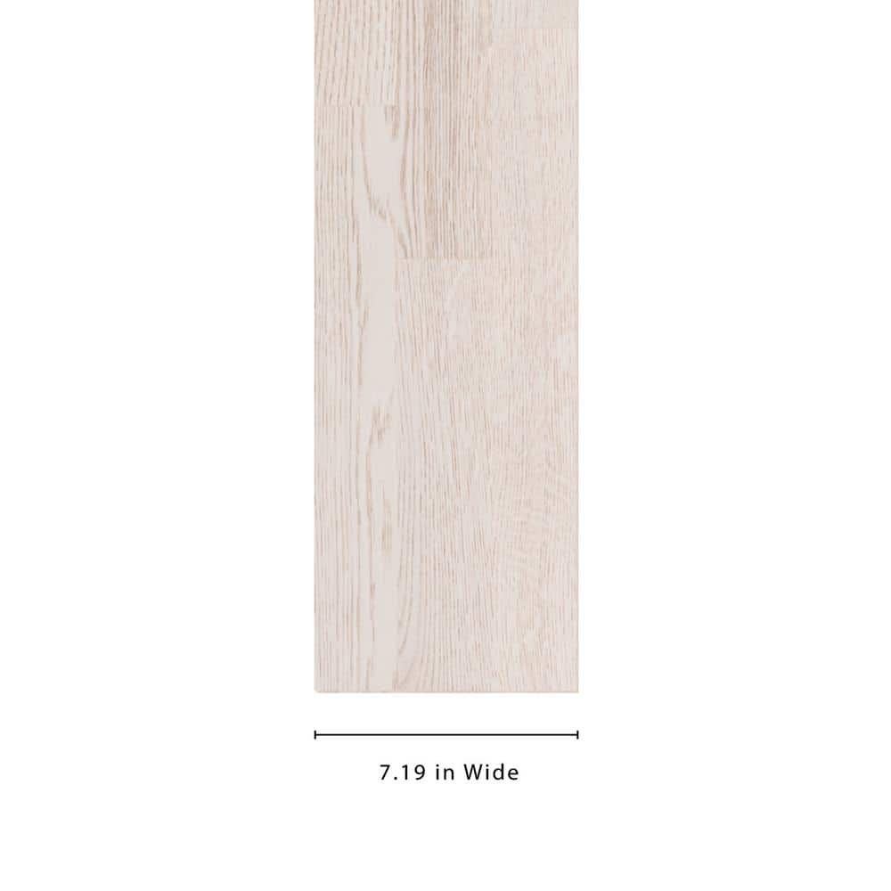 Baltic Wood Frosty European Oak 1/2 in. T x 7.2 in. W Click Lock Wire Brushed Engineered Hardwood Flooring (38.6 sq.ft./case)