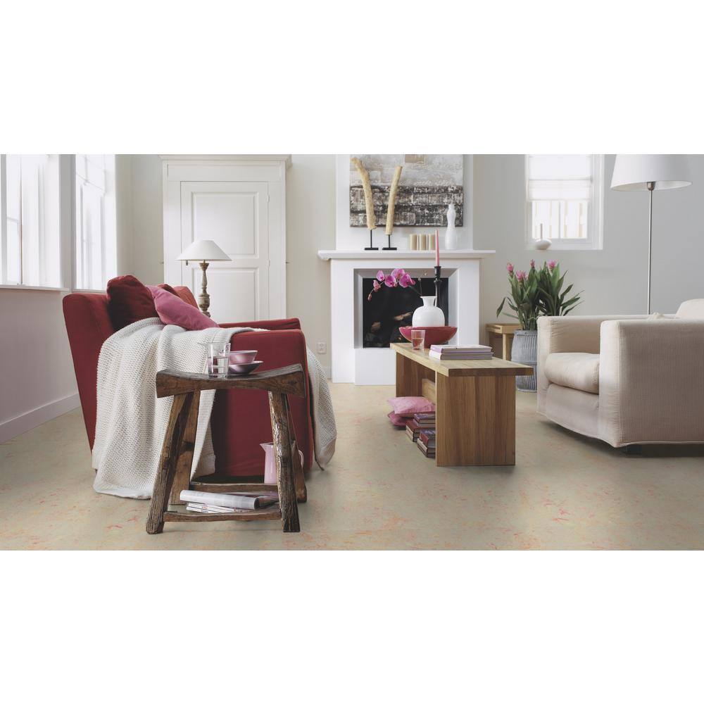 Marmoleum Cinch Loc Seal Fruit Punch 9.8 mm T x 11.81 in. W x 11.81 in. L Laminate Flooring (6.78 sq. ft./case)