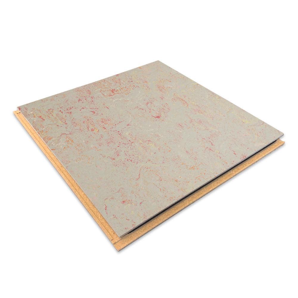 Marmoleum Cinch Loc Seal Fruit Punch 9.8 mm T x 11.81 in. W x 11.81 in. L Laminate Flooring (6.78 sq. ft./case)