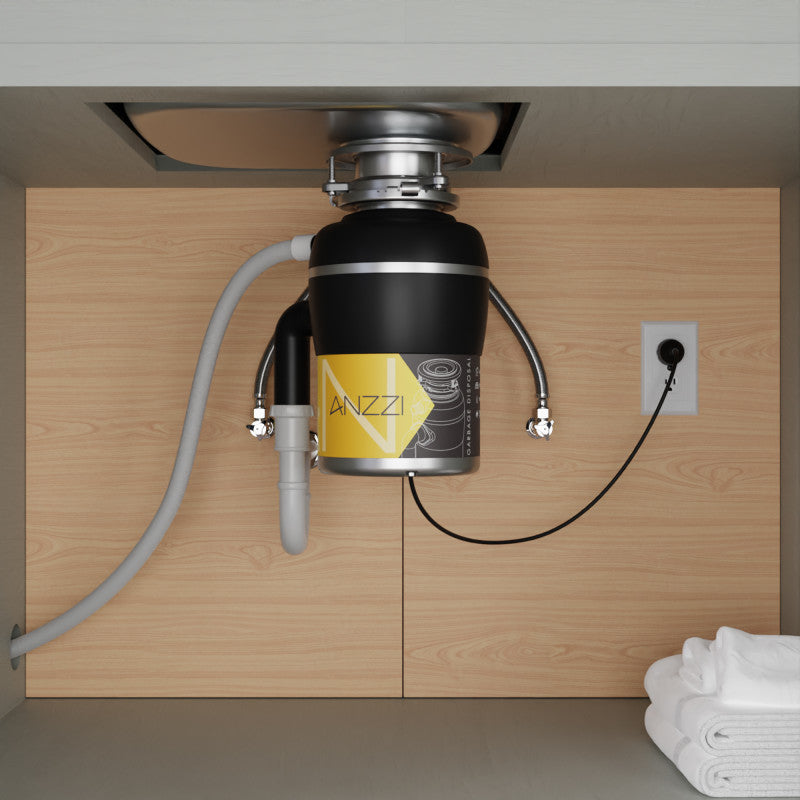 ANZZI Medusa Series 1/2 HP Continuous Feed Garbage Disposal