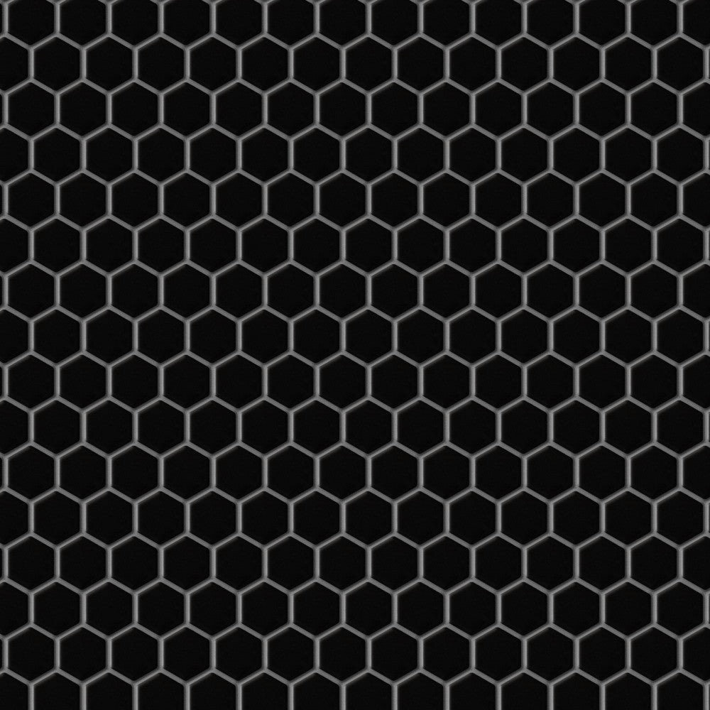 Merola Tile Metro Hex Matte Black 10-1/4 in. x 11-7/8 in. x 5 mm Porcelain Mosaic Tile (8.65 sq. ft. / Case)