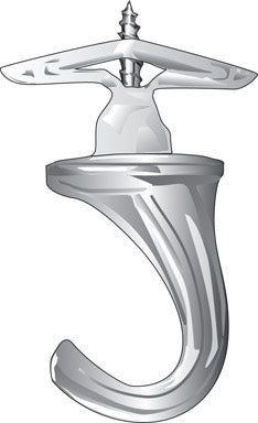 Hillman Brass-Plated Brass Large Versa Hook – 35 lb Drywall / 75 lb Wood, 1 Pack