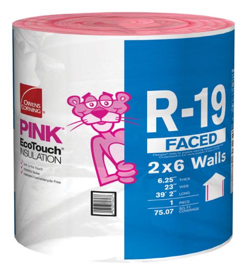 Owens Corning R-19 Kraft Faced Fiberglass Continuous Roll Insulation, 6.25 in x 23 in x 470 in
