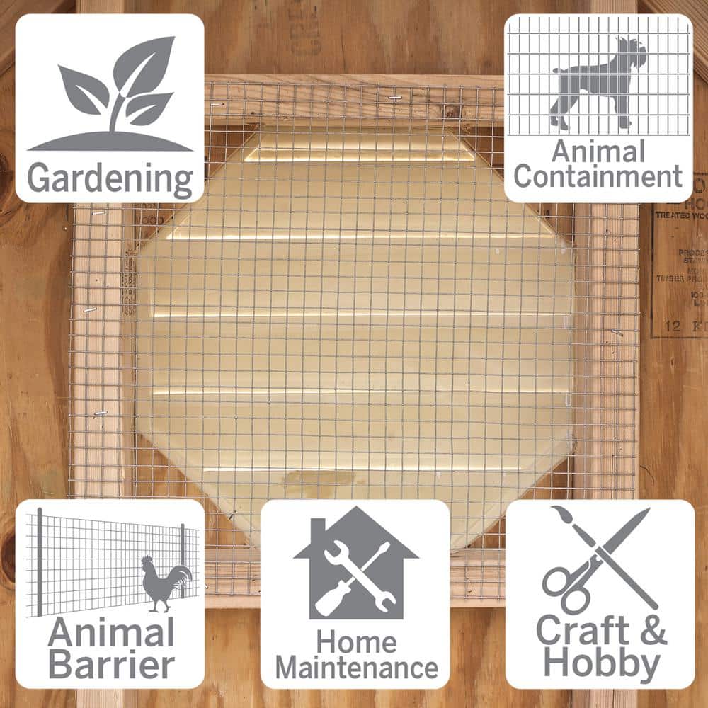 Garden Craft 24 in. H x 100 ft. L Hardware Cloth with 1/2 in. Openings