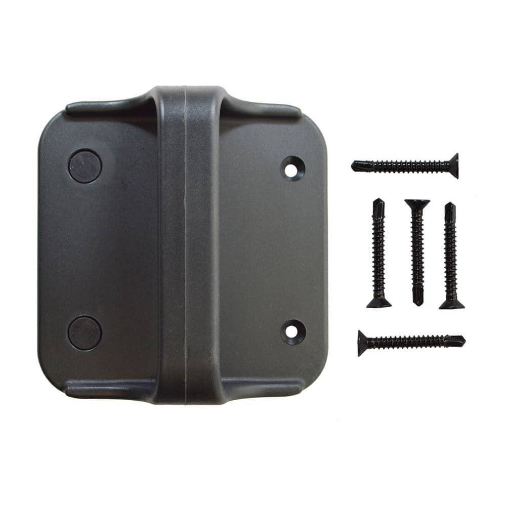 Black Nylon Polymer Gate Handle and Stop