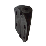 Black Nylon Polymer Self-Closing Adjustable Gate Hinges with Alignment Legs (2-Pack)