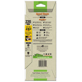 Gator AlumiNext Speed Sheets 3-2/3 in. x 9 in. 220 Grit Very Fine Hook and Loop Sand Paper (5-Pack)