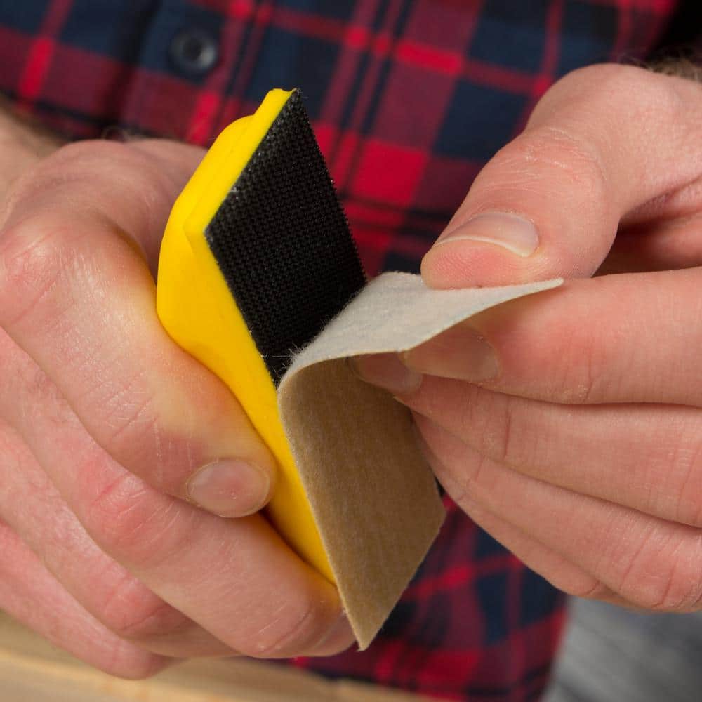 Gator MicroZip 1 in. x 3-1/2 in. All-Purpose Hook and Loop Assorted Grits Detail Sanding Block Kit