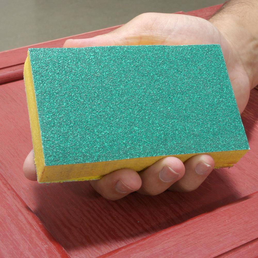 Gator Super Sponge 3 in. x 5 in. x 1 in Medium 60 Grit Sanding Sponge