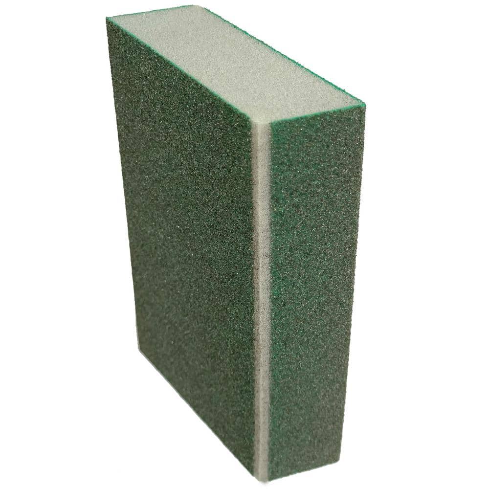 Gator Edge Protect 3 in. x 5 in. x 1 in. 80-Grit Angled Medium Sanding Sponge