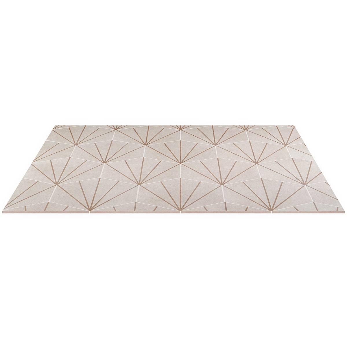 Lux Tile Pergola Beams Taupe 12.5" Hexagon Matte Porcelain Tile