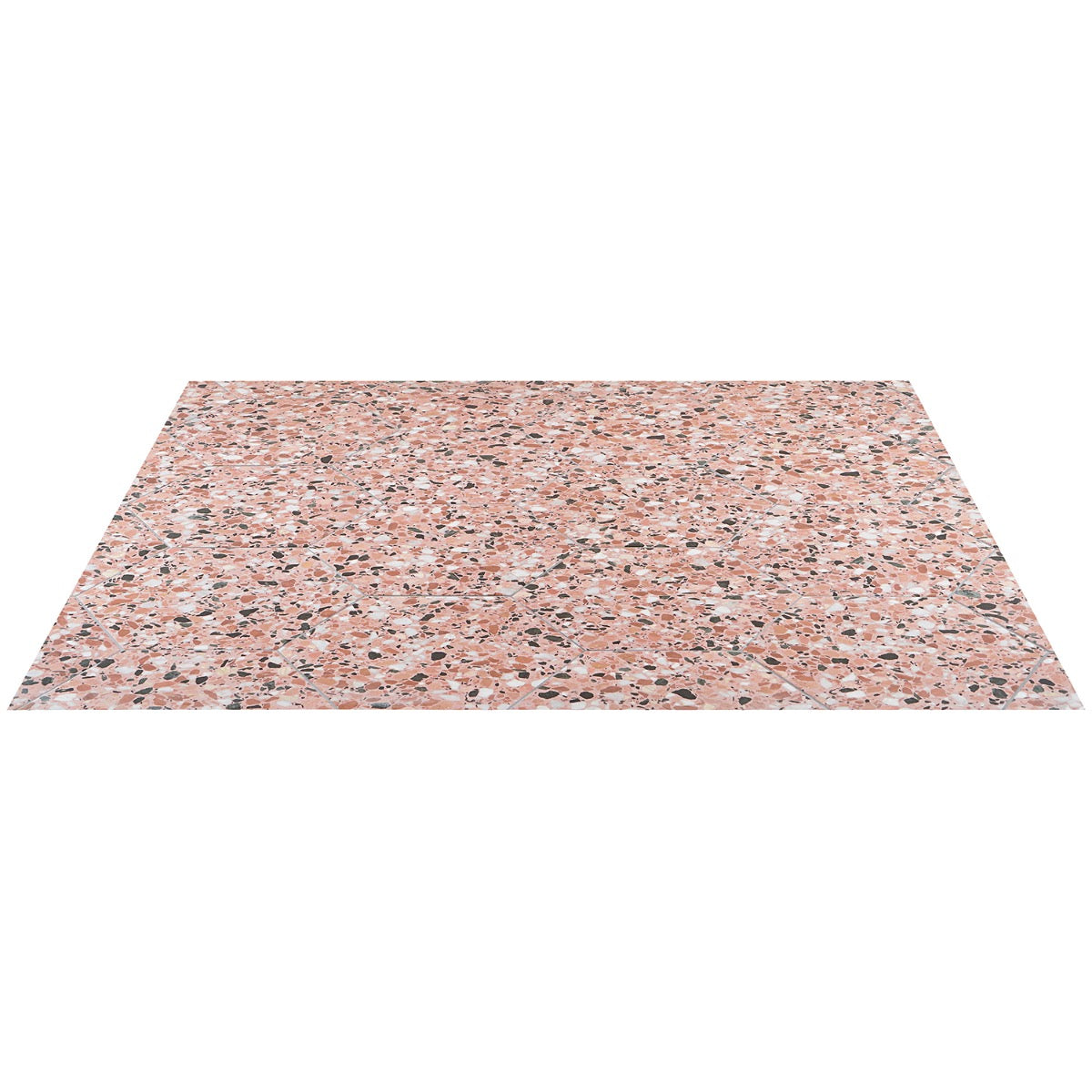 Lux Tile Six Hexagon Earth Pink 12.5" Terrazzo Look Matte Porcelain Tile