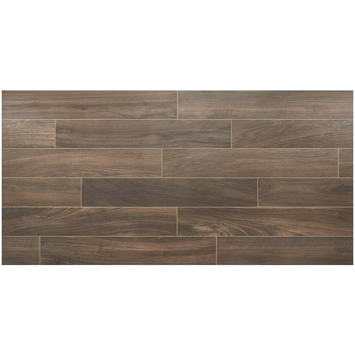 Silkwood Walnut Brown 8x48 Matte Porcelain Tile - Lux Tile