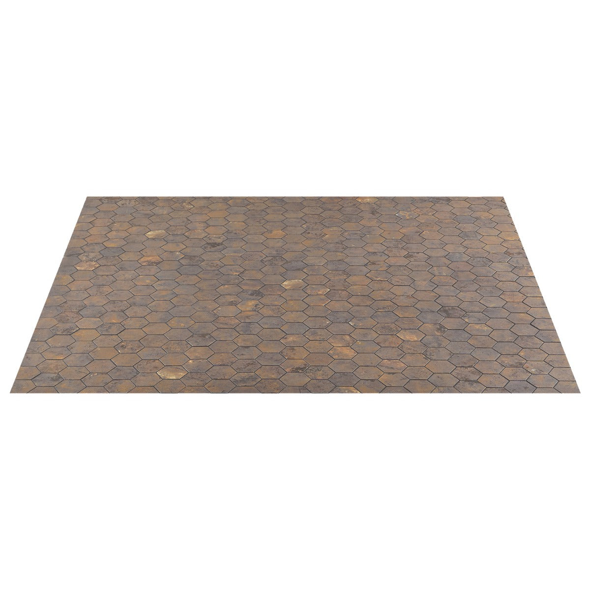 Lux Tile Portrait Copper 2" Hexagon Matte Porcelain Mosaic Tile