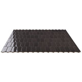 Parry Charcoal 3x8 Fishscale Glossy Ceramic Wall Tile by Lux Tile