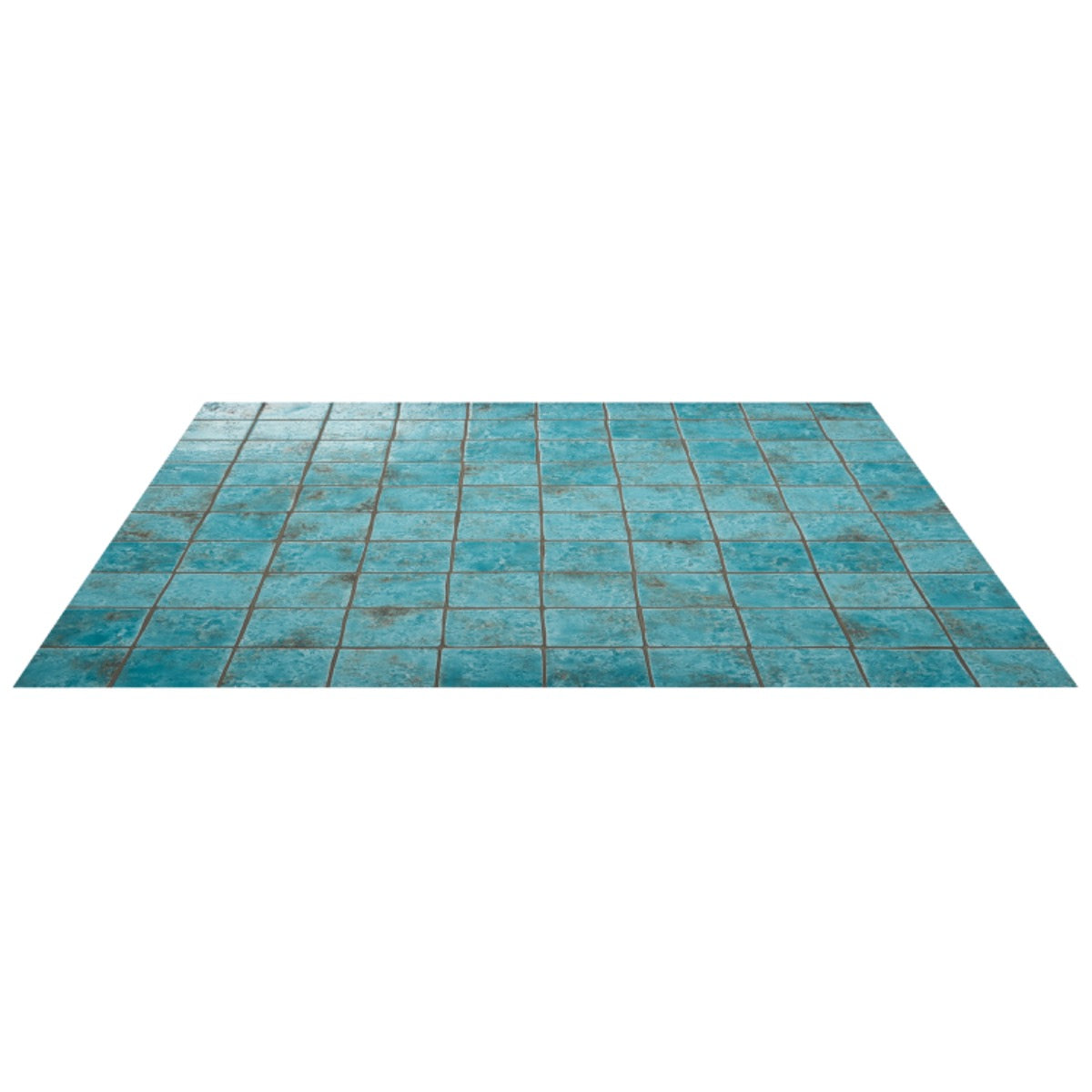 Greta Lagoon Blue 5x5 Glossy Textured Porcelain Tile by Lux Tile