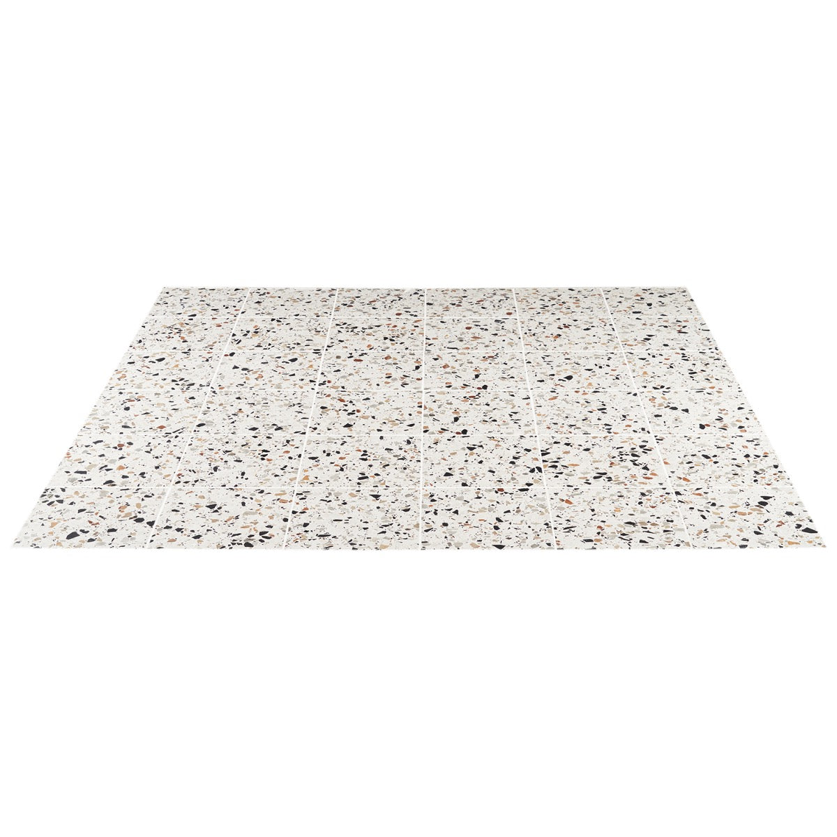 Lux Tile Chips Macro Bianco White 8x8 Matte Porcelain Tile