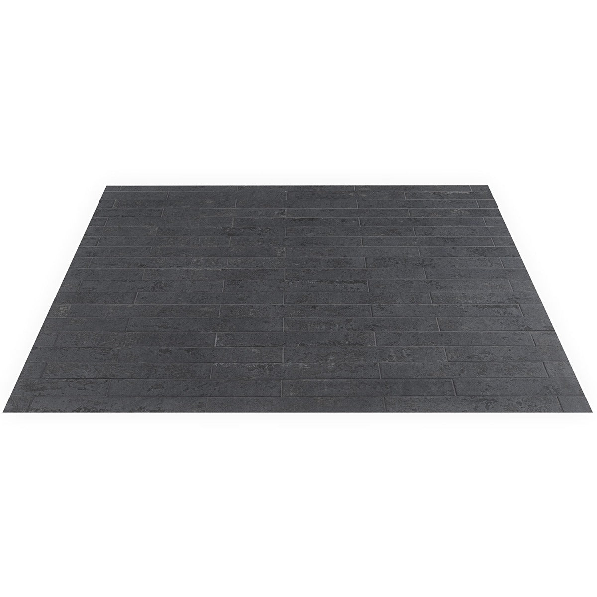 Lux Tile Portrait Black Matte Porcelain Subway Tile 2x14