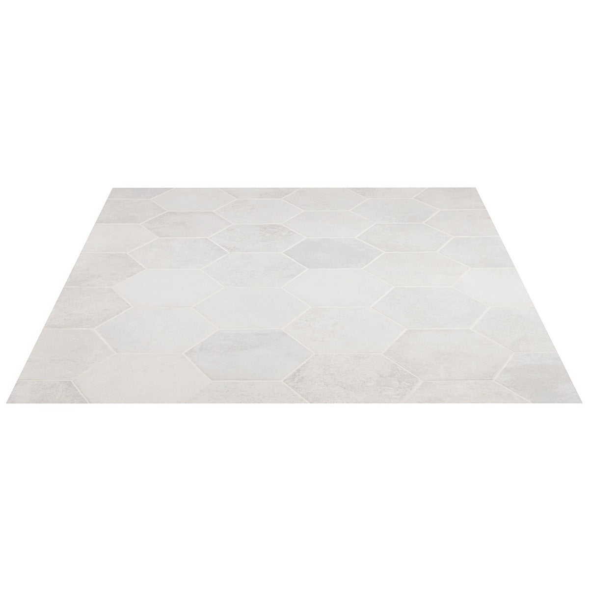 Lux Tile Terra Pompeii Blanco 8" Hexagon Matte Porcelain Tile