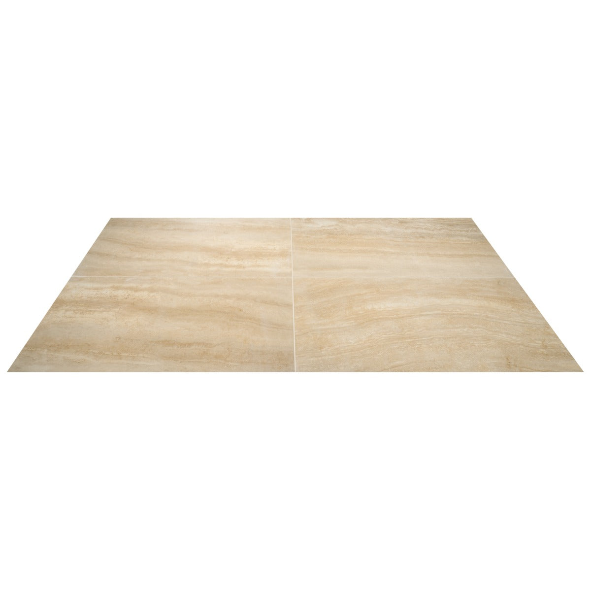 Lumar Travertino Crema Beige 24x48 Matte Porcelain Tile - Lux Tile